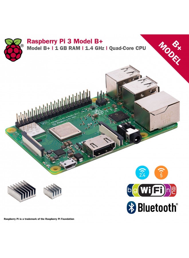CanaKit Raspberry Pi 3 B+ (B Plus) with Premium Clear Case and 2.5A Power Supply - Image 2
