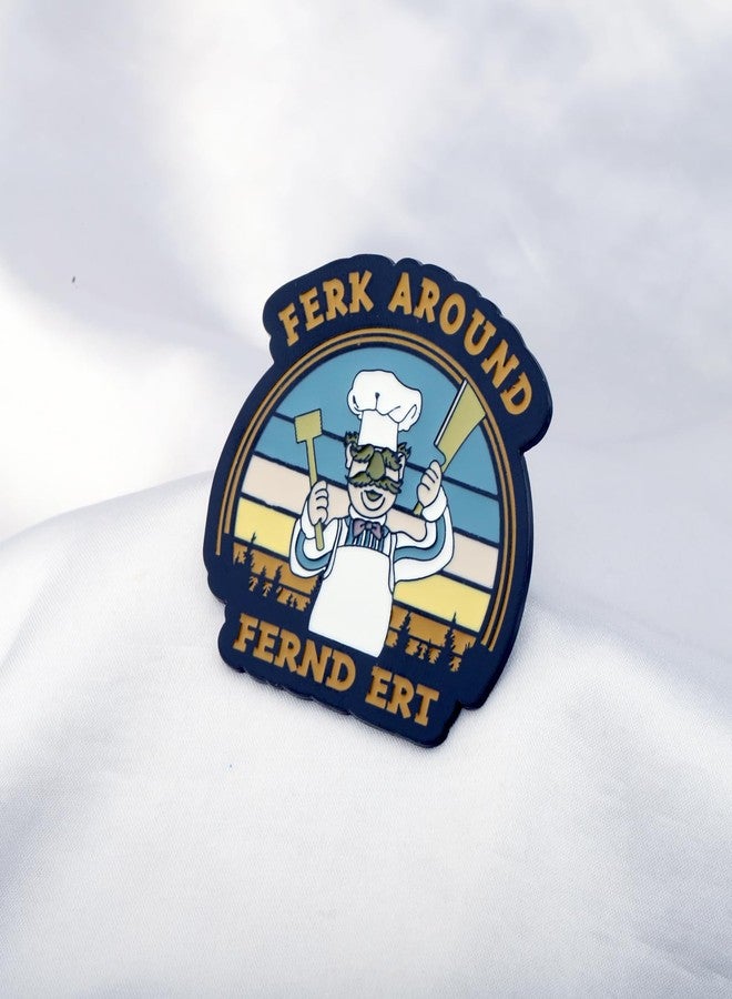 اكتاب دبابيس مستوحاة من الطهاة السويديين من AKTAP، إكسسوارات مجوهرات مستوحاة من مسلسلات الرسوم المتحركة التلفزيونية، هدايا لمحبي الطهاة، بروش لمحبي الطبخ (دبوس Ch-f الكرتوني) - Image 3