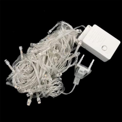 KHIZAR 10M 100 LED Christmas Fairy String Lights | Waterproof Garland for Outdoor & Indoor Decoration | Xmas Tree, Home, Party, Wedding, Garden Decor | Festival Fairy Lights (Warm White) - Image 2