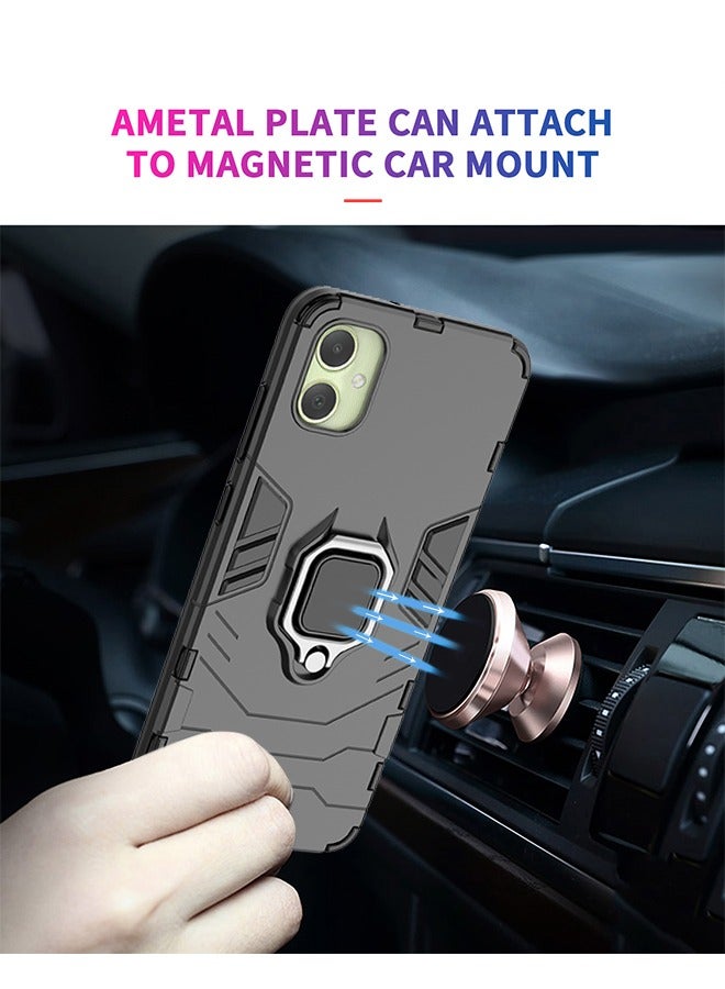 X-level Samsung Galaxy A05 4g Case Cover with Ring Kickstand Stand Back Protective Hybrid Heavy Duty Armor Dual Layer Shockproof Anti-Scratch Back Cover Protector Comfortable Touch Phone Accessory  - Image 3
