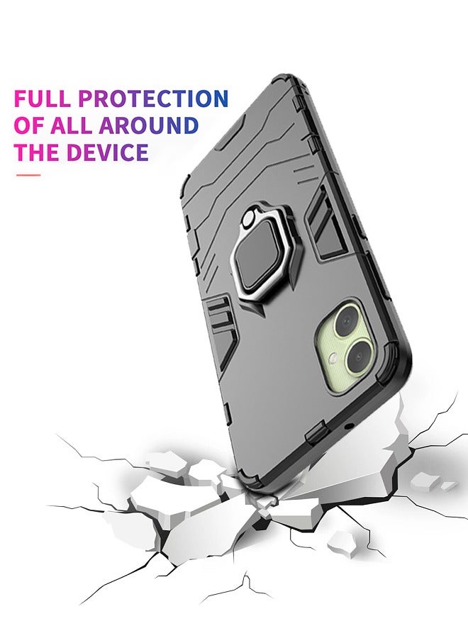 X-level Samsung Galaxy A05 4g Case Cover with Ring Kickstand Stand Back Protective Hybrid Heavy Duty Armor Dual Layer Shockproof Anti-Scratch Back Cover Protector Comfortable Touch Phone Accessory  - Image 4