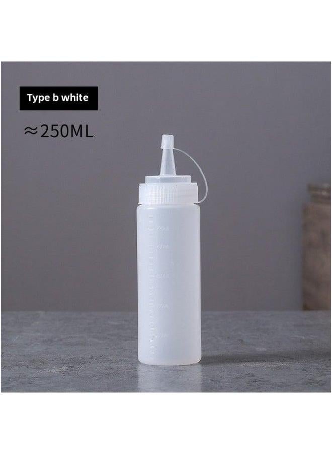 Squeezable Bottle Salad Dressing Milk Cream Seasoning Tomato Sauce Plastic Fruit For Home Baking-Specifications:9 A/250ml  - Image 1