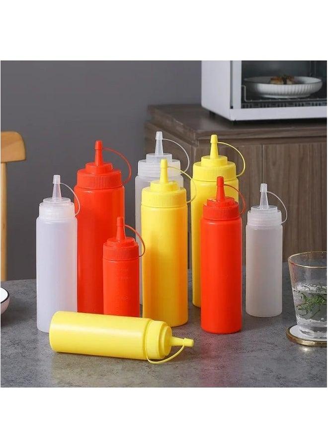 Squeezable Bottle Salad Dressing Milk Cream Seasoning Tomato Sauce Plastic Fruit For Home Baking-Specifications:9 A/250ml  - Image 2