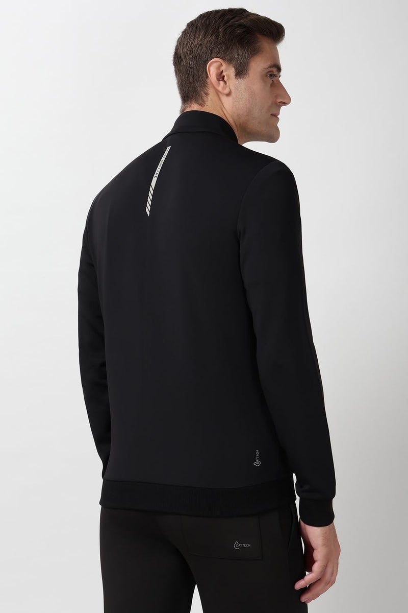 Peter England Men Black Solid Casual Jacket - Image 3