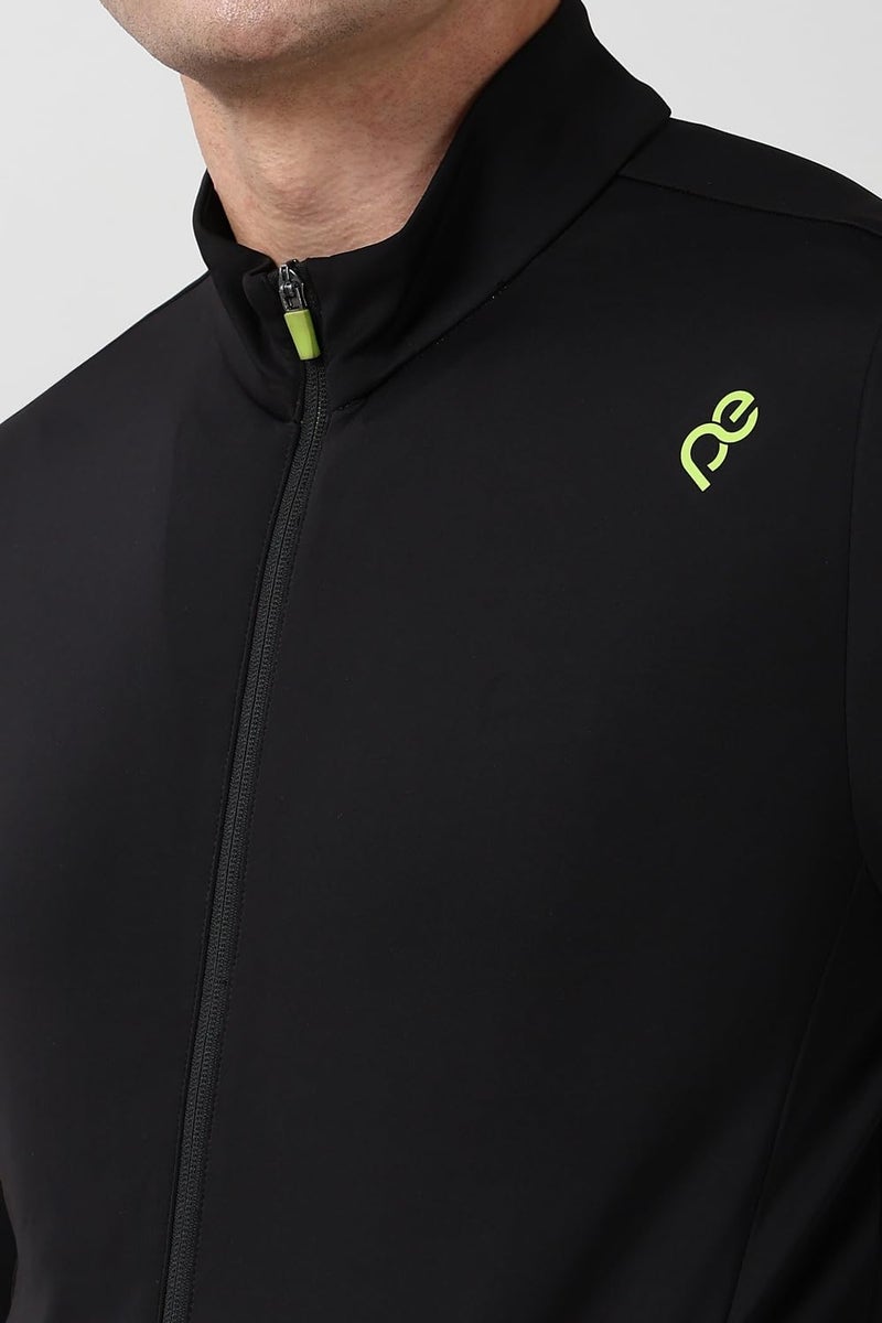 Peter England Men Black Solid Casual Jacket - Image 4