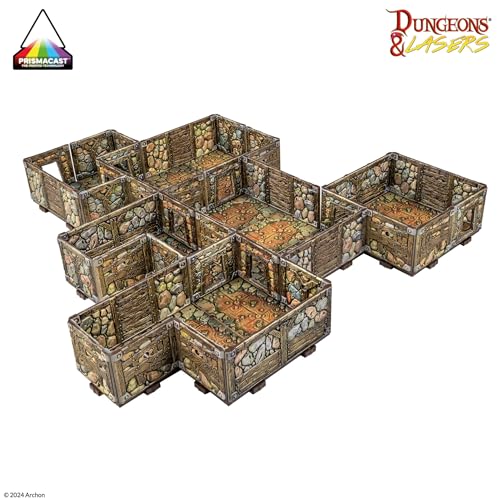 Dungeons & Lasers Dungeons Lasers Prepainted Terrain Sets for DND and Tabletop RPG Games 5E Compatible with 28mm32mm Scale Miniatures Modular Design for Fast Assembly Abandoned Mines - Image 5