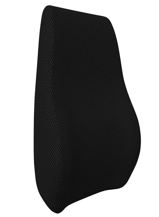 Backfit ® Car Backrest Support Chair and Car Seat for Back Pain Multipurpose Design Lower Backrest Comfort Cushion Back Support (L-Black) (Type 4) - Image 1