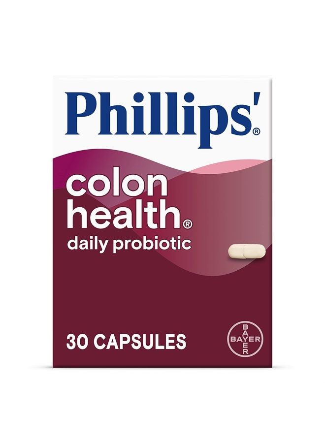 Phillips' مكمل البروبيوتيك اليومي لصحة القولون، 30 حبة - Image 1