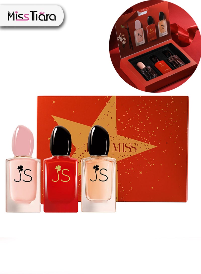 MissTiara Perfume Gift Set For Women, 3 Pcs Perfume Set Holiday Gifts for Her, Long-Lasting Fresh Floral Aromatic Fragrance,  Ladies Perfume Set For Dating,  Birthday, Gift To Girlfriend, Eau de Parfum For Women - Image 1