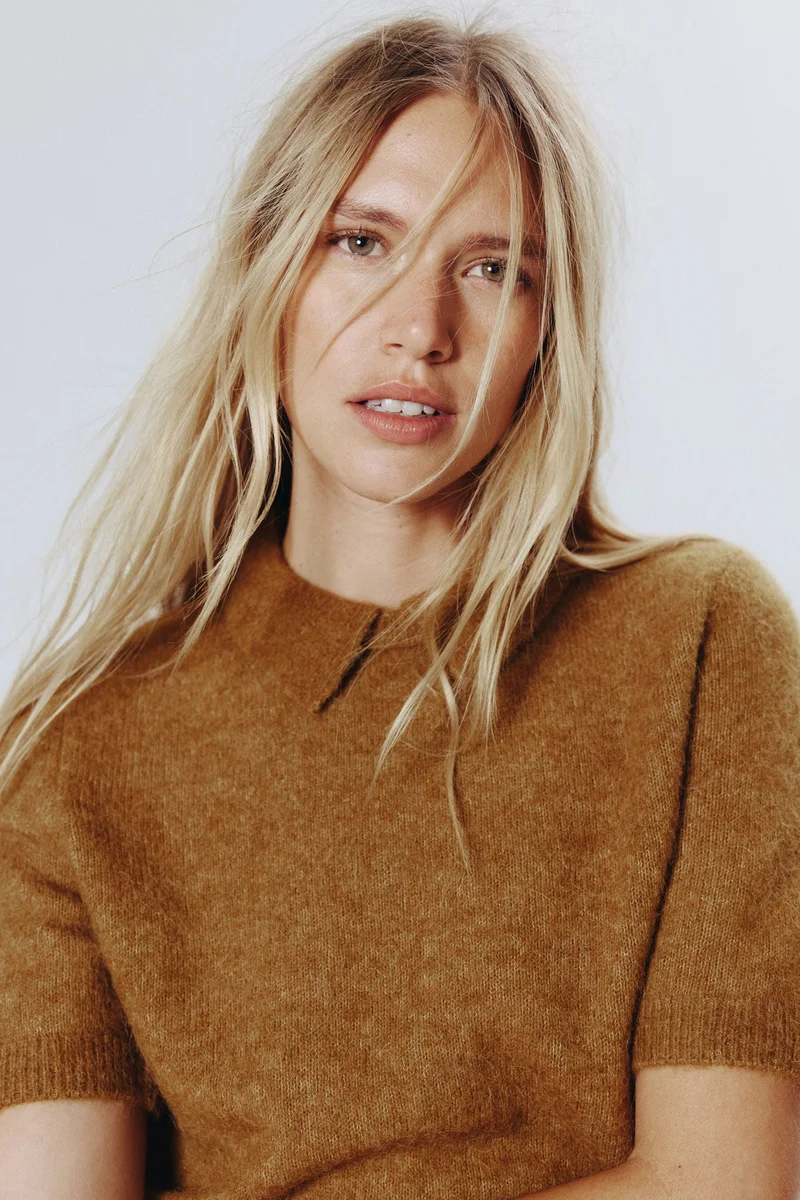 H&M Collared alpaca-blend jumper