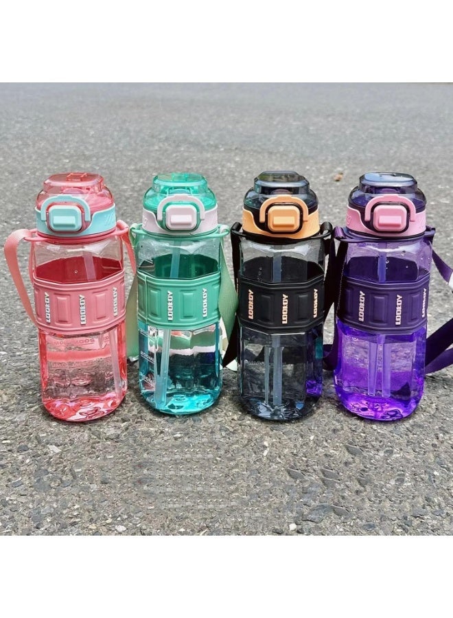 600ml Sports Water Bottle for Kids – Portable, Safe & Leak Resistant - Image 1