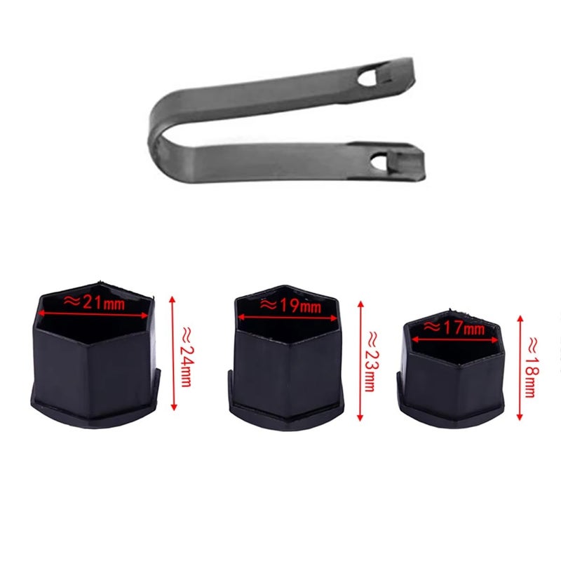 Wheel hub Bolts Car Wheel Lug Nut Covers Bolt Caps 17 19 21mm(17mm) - Image 4