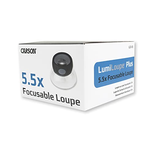 Carson LumiLoupe Plus 5.5X Power Stand Loupe Magnifier with Dual Lens Focusing System (LO-06) - Image 5