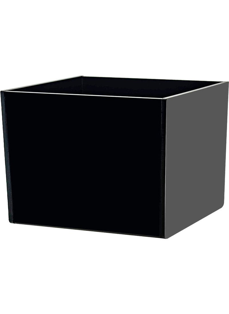Trend Pleksi Trend Plexi Black Lidless Multi-Purpose Storage Box (20CM x 15CM x 10CM)  - Image 3