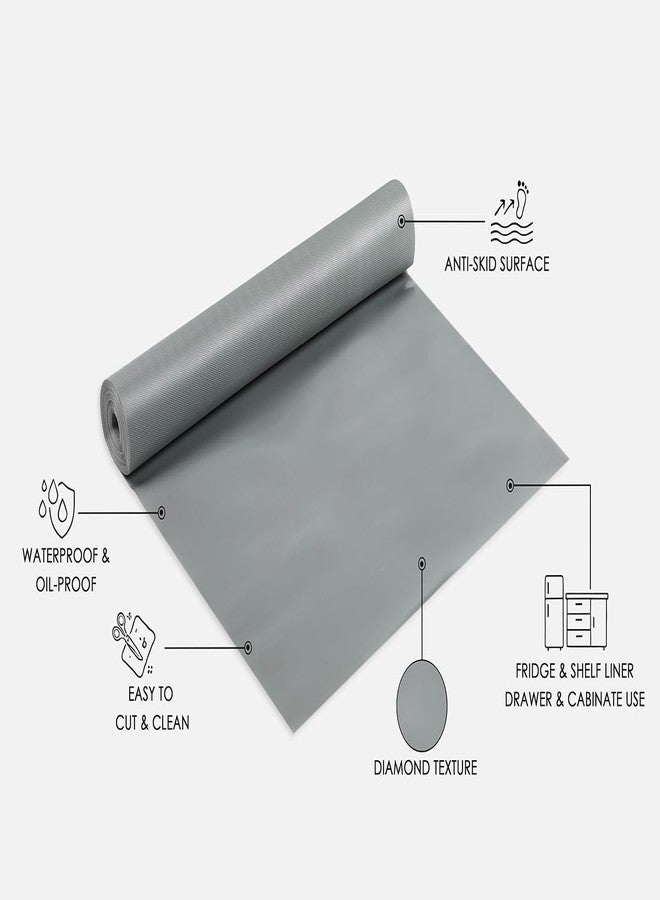 STYEVA EVA Food Grade Washable Anti Slip Mat/Sheet for Fridge, Shelf Liner, Table, Kitchen Drawer mat (Diamond Structure,45CMX5 M) - Image 3