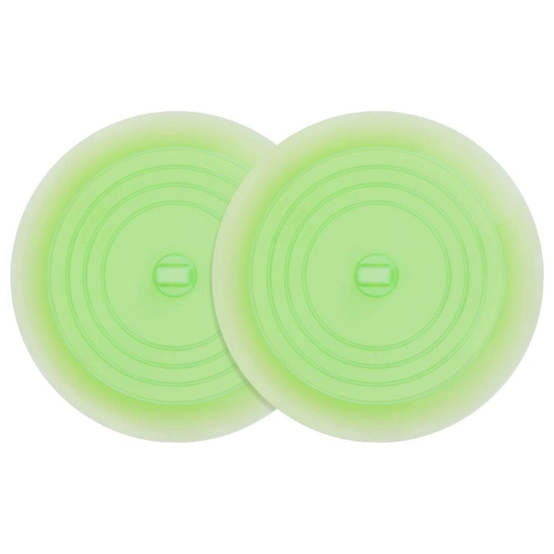 tifanso Silicone Tub Stopper Recyclable Bathtub Drain Stopper Upgraded Drain Plug Cover for Bathrooms and Laundries Kitchen Universal Use 6 inches Jelly Green