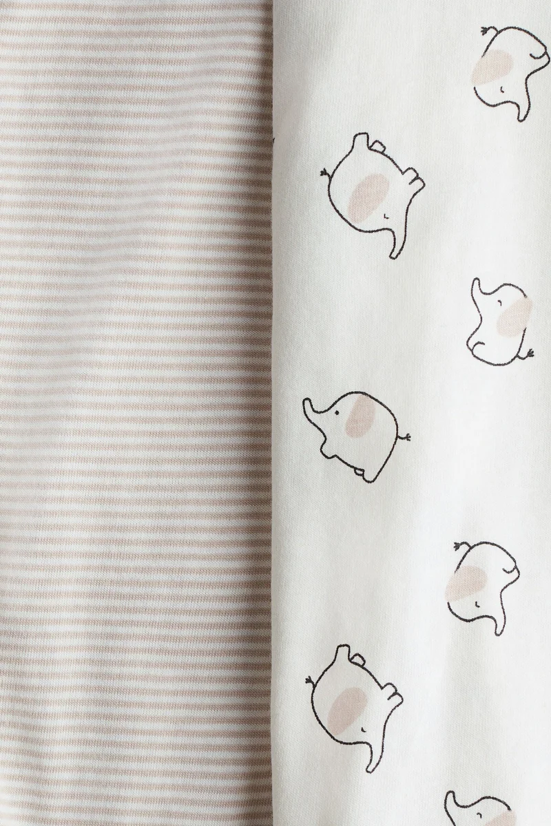 H&M 2-pack patterned cotton pyjamas