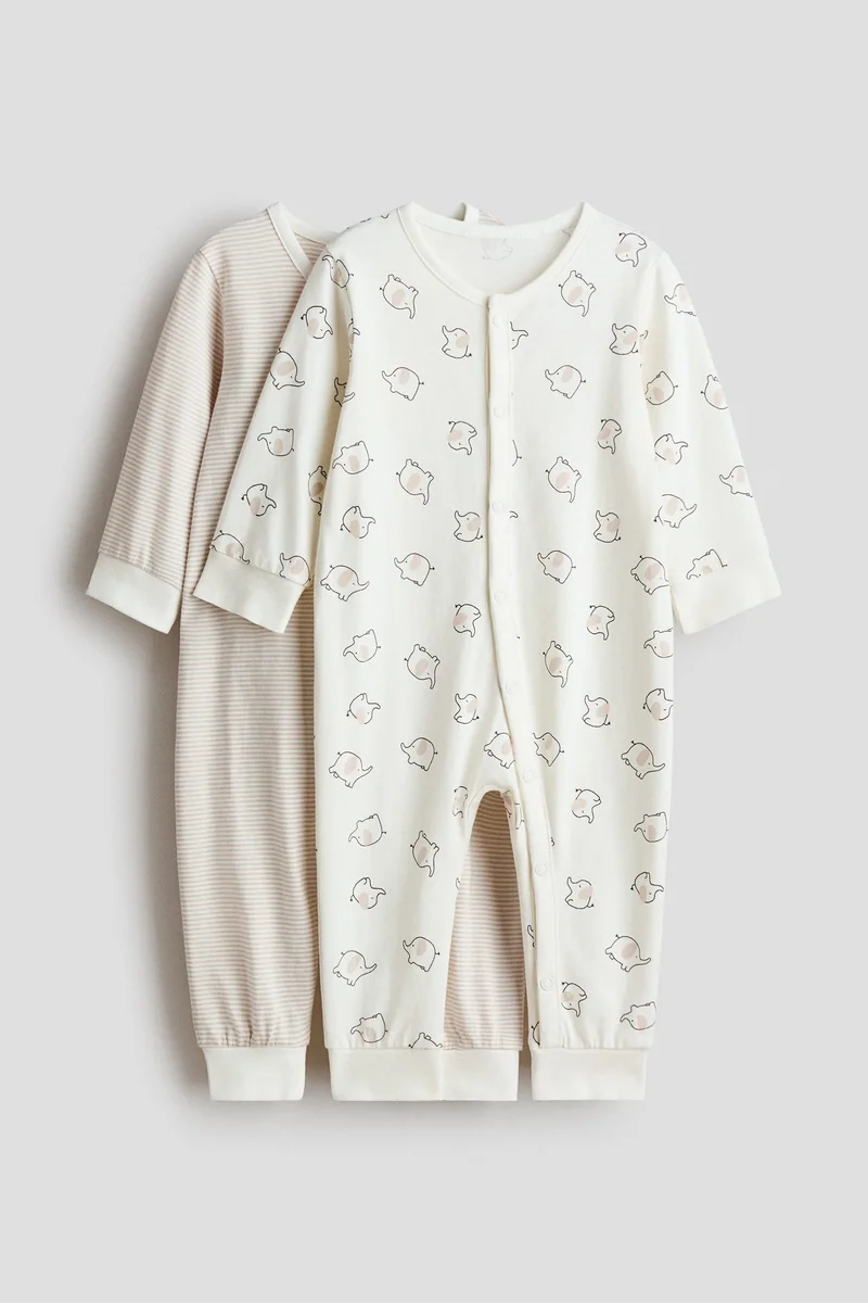 H&M 2-pack patterned cotton pyjamas