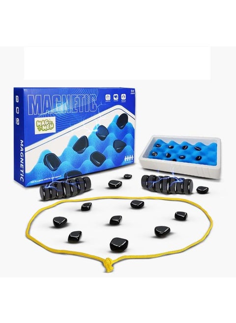 MagMen MagnaStack: The Magnetic Strategy Game - Like Chess, But Way More Simple to Learn, Fun for All Ages, Fast-Paced and Tricky to Master! (Rope - Foam Play Format)