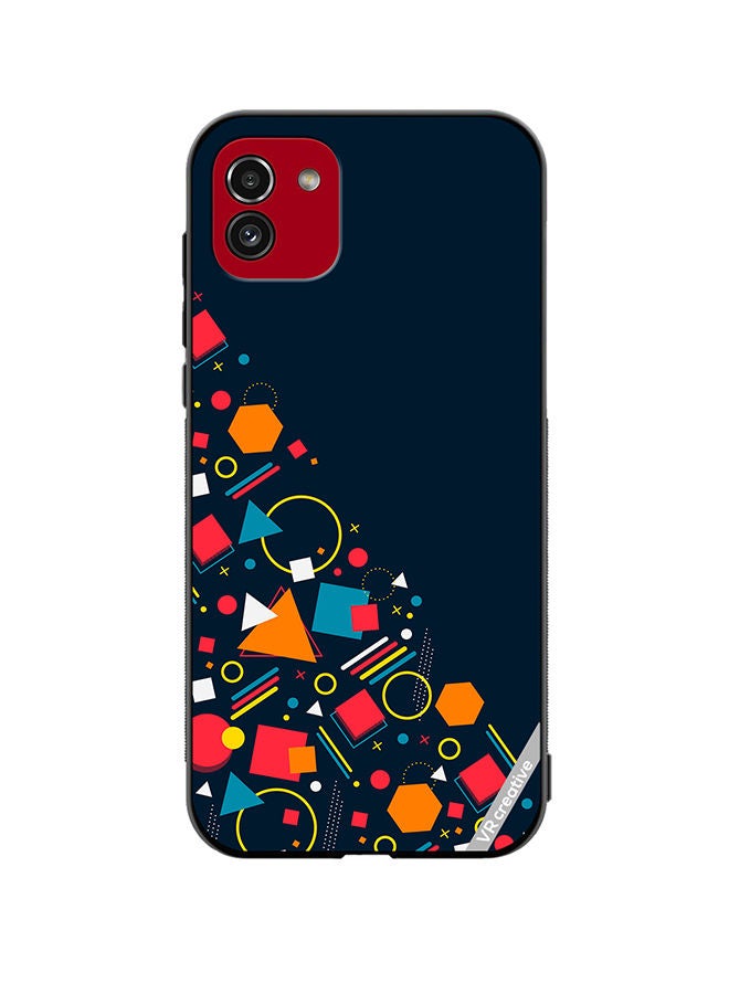 VR CREATIVE Protective Case Cover For Samsung Galaxy A03 Abstract Design Multicolour - Image 1