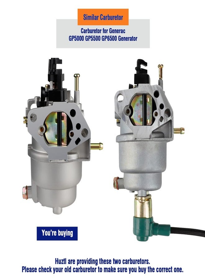 HUZTL Carburetor for Generac GP5000 GP5500 GP6500 0J58620157 5KW 5.5KW 6.5KW 389cc Generator 0G8442A111 Carb with Air Filter Tune Up Kit - Image 5