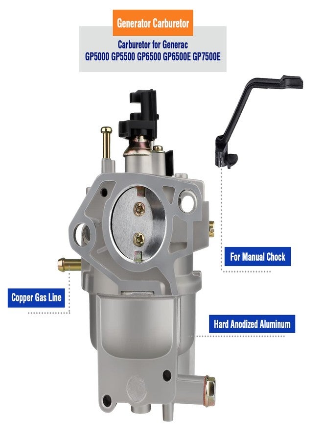 HUZTL Carburetor for Generac GP5000 GP5500 GP6500 0J58620157 5KW 5.5KW 6.5KW 389cc Generator 0G8442A111 Carb with Air Filter Tune Up Kit - Image 3