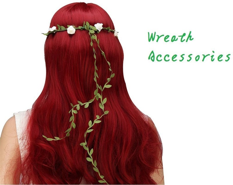 Hecaty 66 ft Leaf Ribbon, Artificial Eucalyptus Garland Rattan Leaf String, Decorative Jungle Wild Plant Green, Suitable for Baby Shower Home Wedding Party Balloon Garland Wreaths DIY Christmas Craft - Image 3
