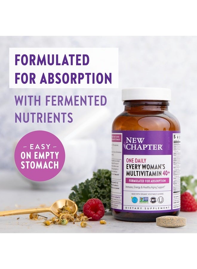 New Chapter Women's Multivitamin, Every Woman's One Daily 40+, Fermented with Probiotics + Vitamin D3 + B Vitamins + Organic Non-GMO Ingredients - 24 Count - Image 4