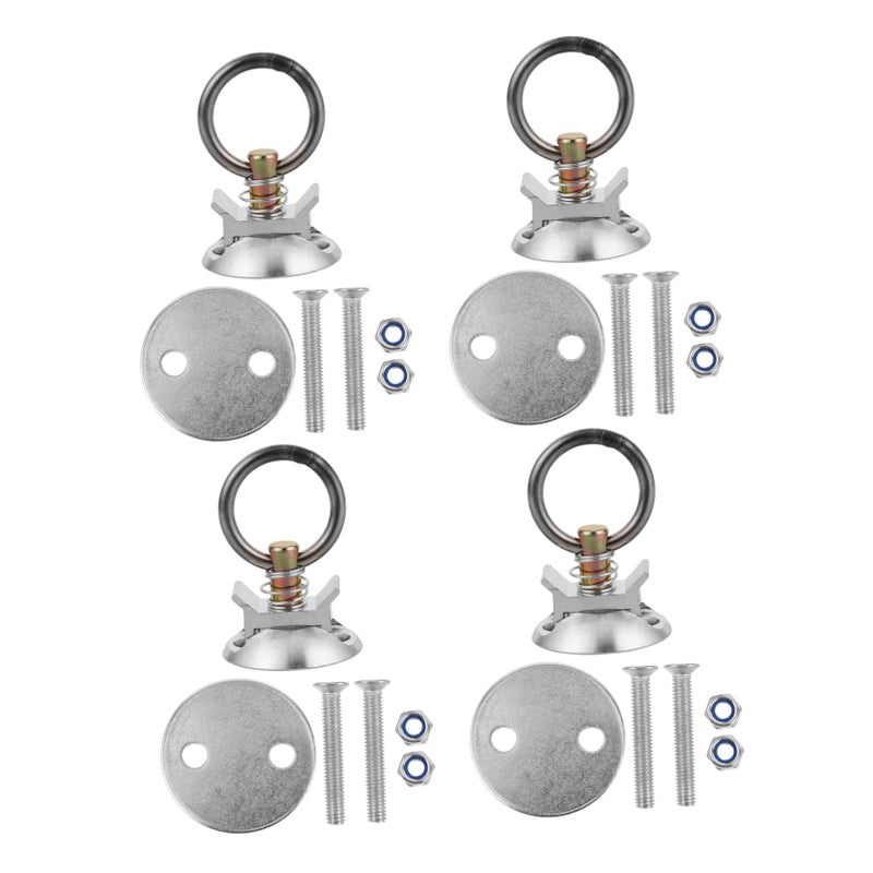 Heavy Duty Bolt Tie Down Anchor Kit Quick Release Round Fittings for Car Trunk Motorcycle Cargo - Image 2