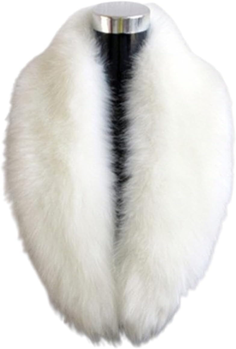 LDFWAY Long Men Women Faux Fur Collar Winter Warm Wrap Stole Scarf Shawl Shrug - Image 5