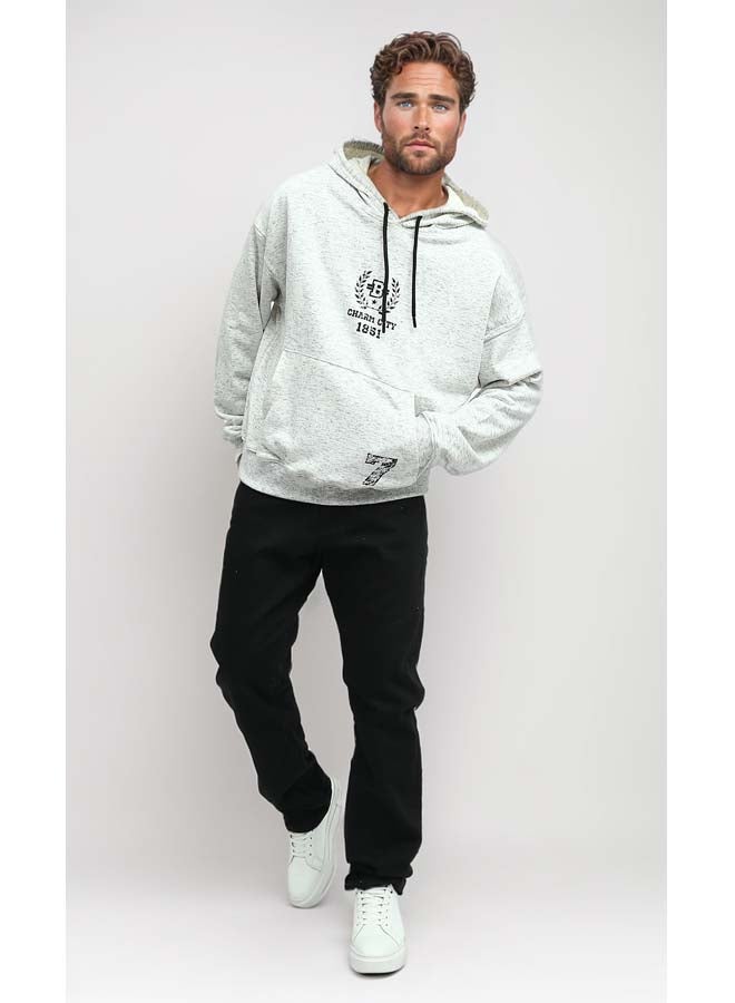 RAVIN Heather Slip On Off-White Comfy Hoodie - Image 2