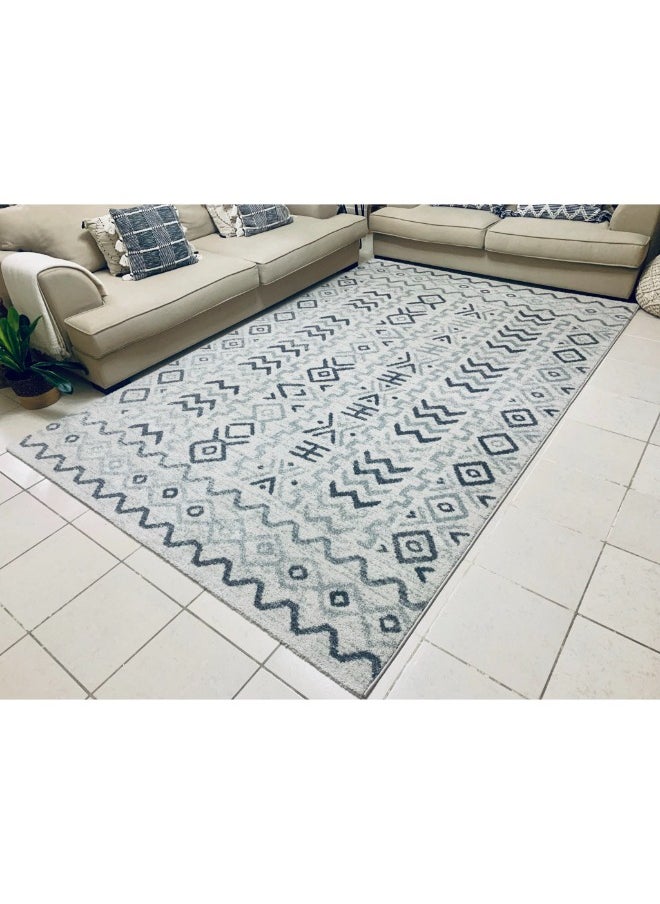 HANDPICKED FURNITURE Handpicked Furniture Vintage Grey Rug, Ultra Soft Area Carpets For Bed Room, Living Room, And Dining Room, Anti Slip Floor Carpets, Easy To Clean, Made In Turkey, Rectangle  - Image 2