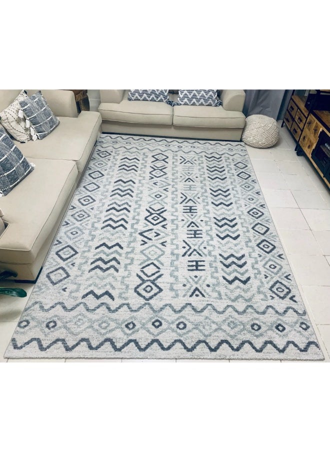 HANDPICKED FURNITURE Handpicked Furniture Vintage Grey Rug, Ultra Soft Area Carpets For Bed Room, Living Room, And Dining Room, Anti Slip Floor Carpets, Easy To Clean, Made In Turkey, Rectangle  - Image 1