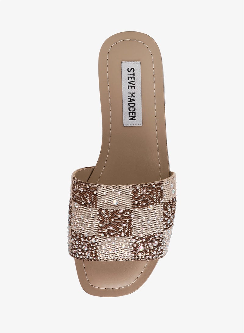 STEVE MADDEN Single strap Logo Canvas Flats - Image 5