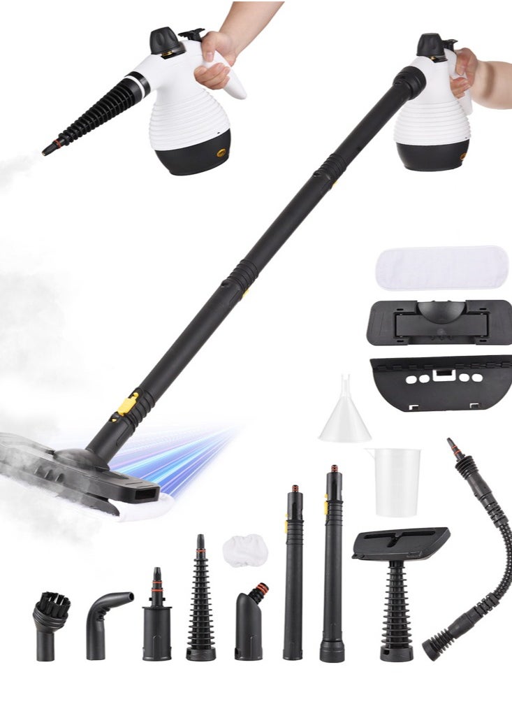 Joshberg Handheld Steam Cleaner, Steamer for Cleaning, Multipurpose Portable Steam Cleaners for Home Use with Safety Lock and 13 Accessory Kit to Remove Grime, Grease, and More, Save Time and Effort  - Image 1