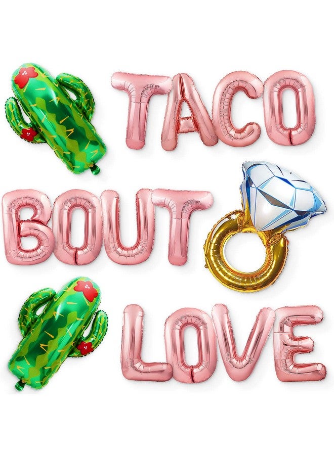 PartyForever Big Taco Bout Love Balloons Bachelorette Party Decorations Kit Bridal Shower Party Balloons & Supplies Hen Party Decorations Set - Image 1