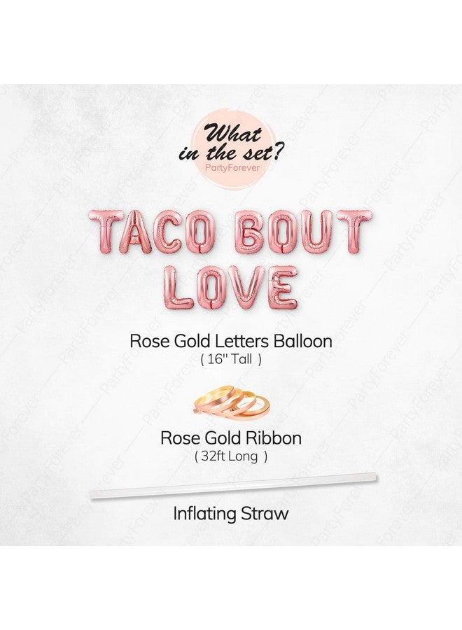 PartyForever Big Taco Bout Love Balloons Bachelorette Party Decorations Kit Bridal Shower Party Balloons & Supplies Hen Party Decorations Set - Image 2