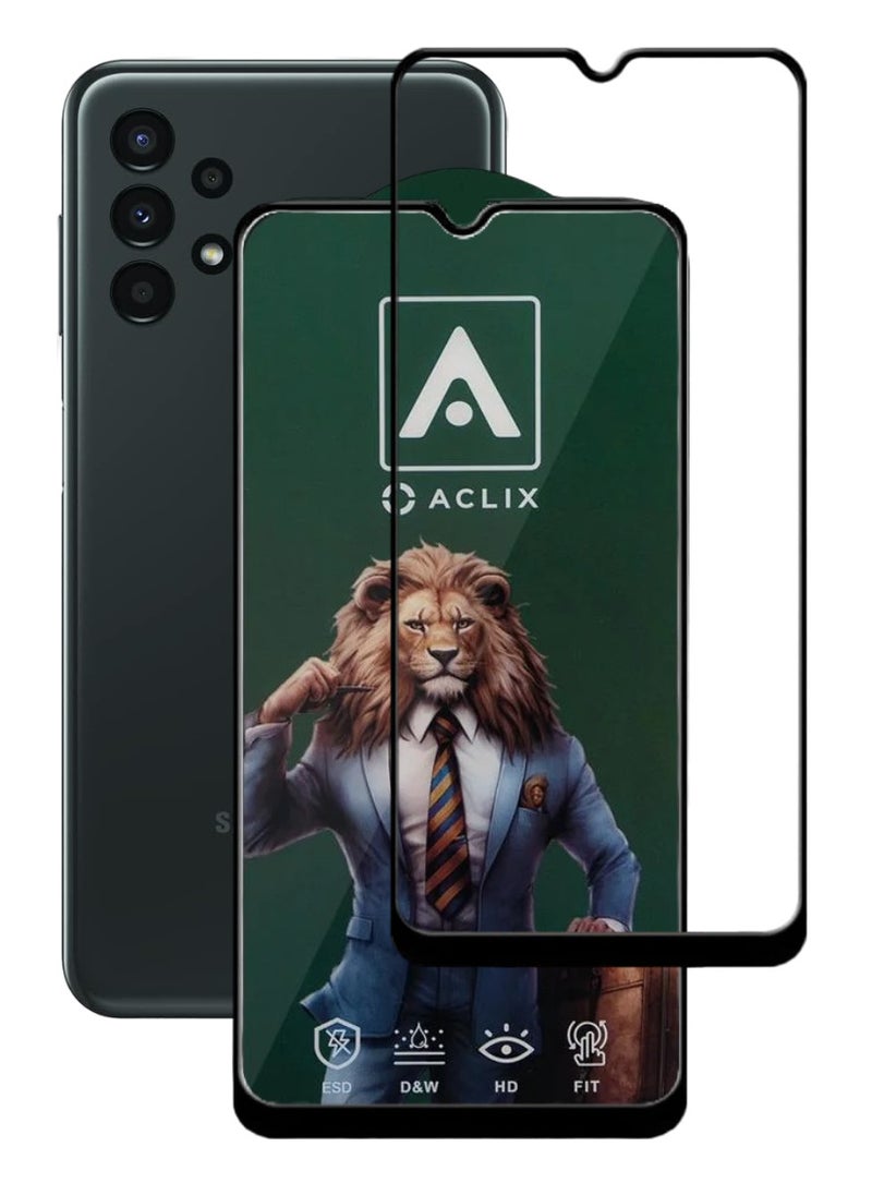 ACLIX Antistatic ESD Dustproof Premium Quality High Definition Tempered Glass Screen Protector Designed For Samsung Galaxy A13 - Image 1