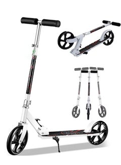 Two-Wheeled Scooter,Foldable,Lightweight,Three-Position Height Adjustment,Standing Riding Brake,Suitable for Riders 5 Years and Older(102*78*16cm)