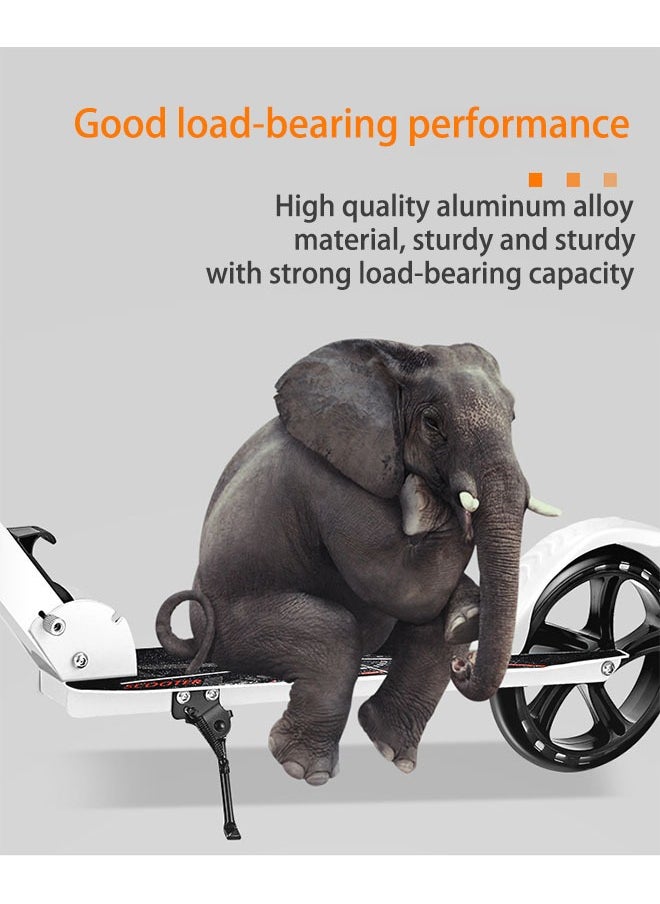 Arabest Two-Wheeled Scooter,Foldable,Lightweight,Three-Position Height Adjustment,Standing Riding Brake,Suitable for Riders 5 Years and Older(102*78*16cm)  - Image 4