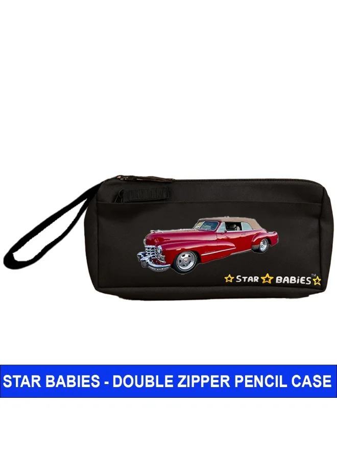 ستار بيبيز Star Babies - Double Zipper Pencil Case - Retro Car