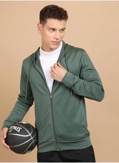 HIGHLANDER Full Zip Hooded Sweatshirt by Styli  - Image 1