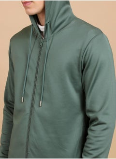HIGHLANDER Full Zip Hooded Sweatshirt by Styli  - Image 2