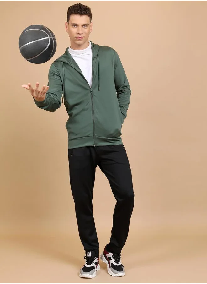 HIGHLANDER Full Zip Hooded Sweatshirt by Styli