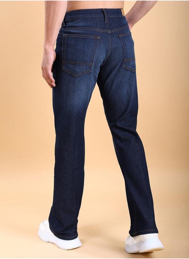 HIGHLANDER Mid-Rise Bootcut Stretchy Faded Jeans by Styli  - Image 3