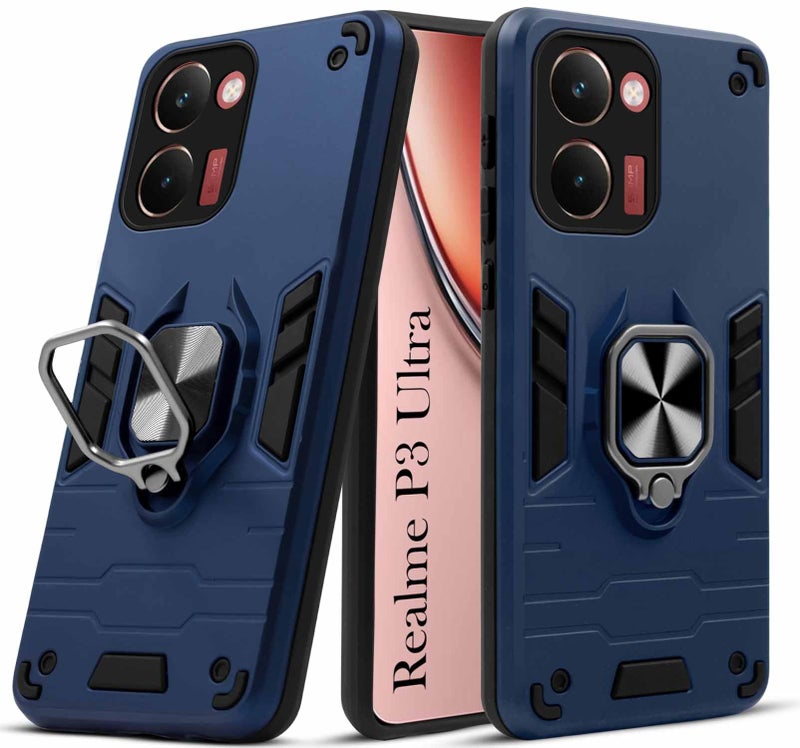 Jkobi Back Cover Case for Realme P3 Ultra (Shockproof Polycarbonate Dual Layer Hybrid Armor) - Image 1