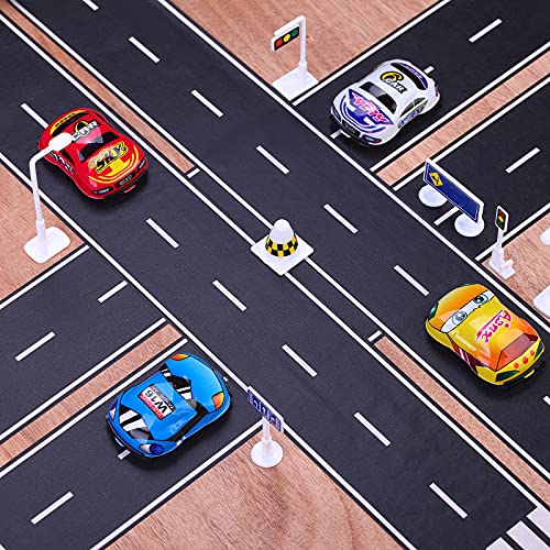 RECER Black Track Tape,Toy Car Tape Track for Kids,Race Cars Decorations for Kids Birthday Party (2 Rolls, 2.4" x 33') - Image 4