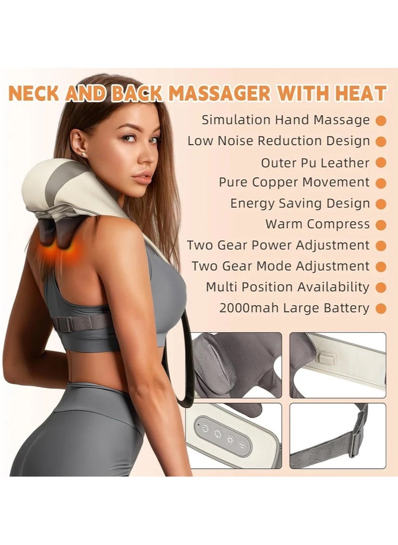 DubaiGallery - The New Neck and Shoulder Heat Massager, Wireless Shiatsu Massage with Heat, Soothely Neck Massager for Pain Relief Deep Tissue, Banasuer Neck & Shoulder Massager with Heat - Image 1