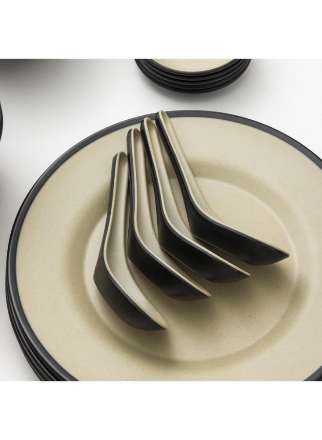 Master Gold Melamine Dinner Set 40 Pieces For 6 People Dishwasher Safe | Melamine Plates Set | Healthy Melamine Dinner Set - Image 4