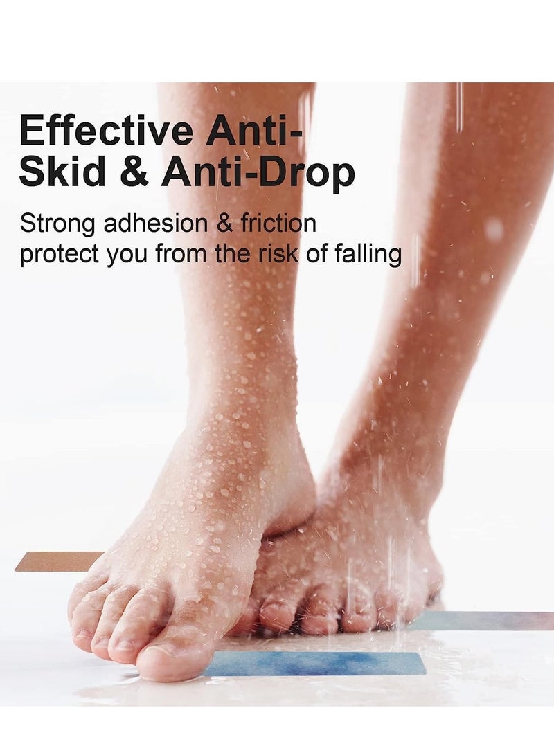 KASTWAVE ملصقات حوض الاستحمام غير القابلة للانزلاق، 24 حزمة ملصقات لعدم الانزلاق في حوض الاستحمام، ملصقات أمان حوض الاستحمام غير القابلة للانزلاق، ملصقات مضادة للانزلاق للاستحمام لحوض الاستحمام والسلالم والسلالم - Image 2